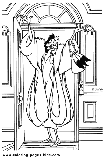 101 damlations coloring pages - Coloring pages for kids - disney