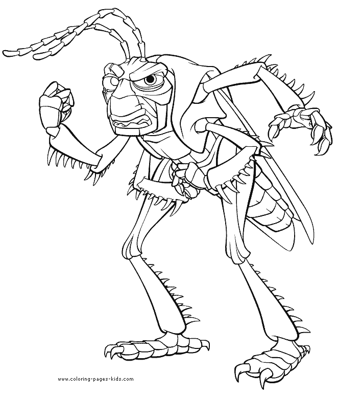 A Bug's Life, Hopper coloring page.
