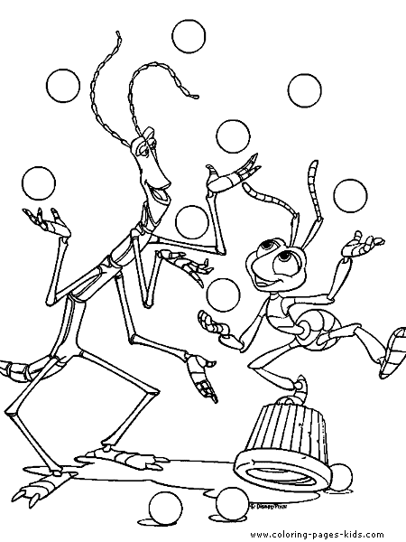 a bugs life characters coloring pages - photo #15