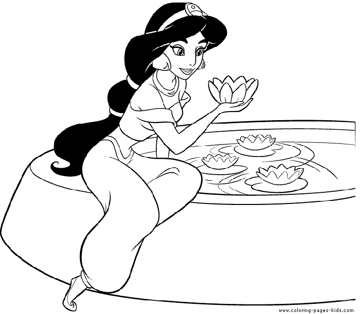 Princess Jasmin coloring page, aladin coloring page, disney coloring pages, color plate, coloring sheet,printable coloring picture