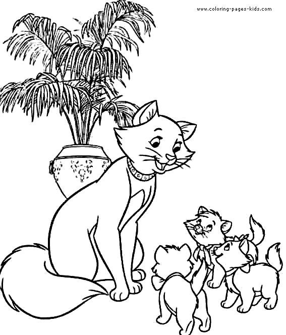 aristocats, disney coloring pages, color plate, coloring sheet,printable coloring picture