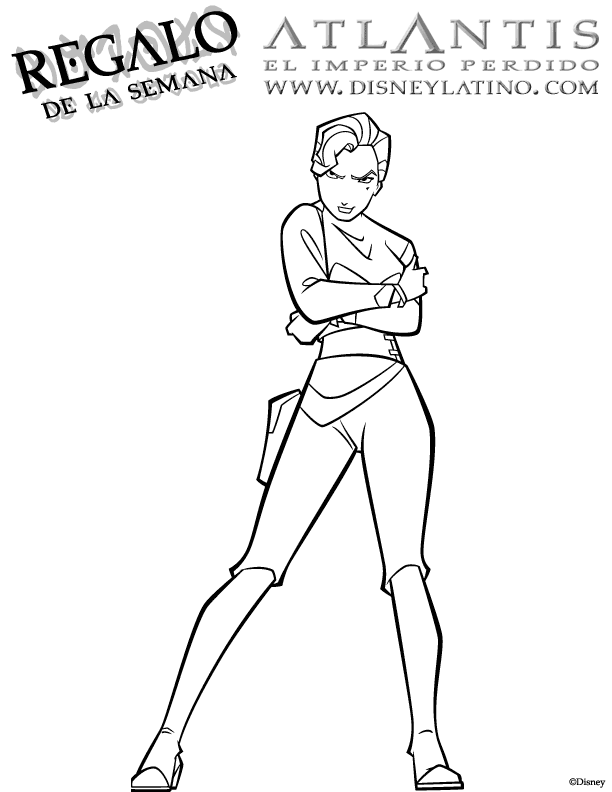 Helga Katrina Sinclair , Atlantis coloring page, disney coloring pages, color plate, coloring sheet,printable coloring picture