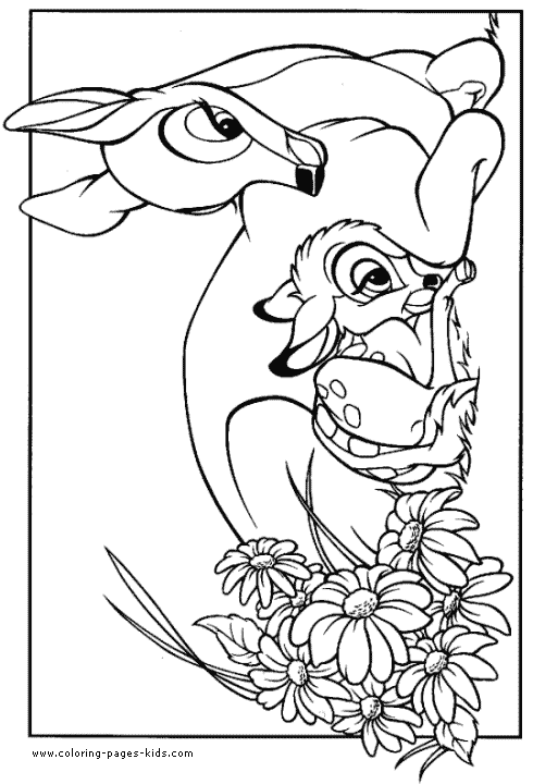 bambi color page, disney coloring pages, color plate, coloring sheet,printable coloring picture
