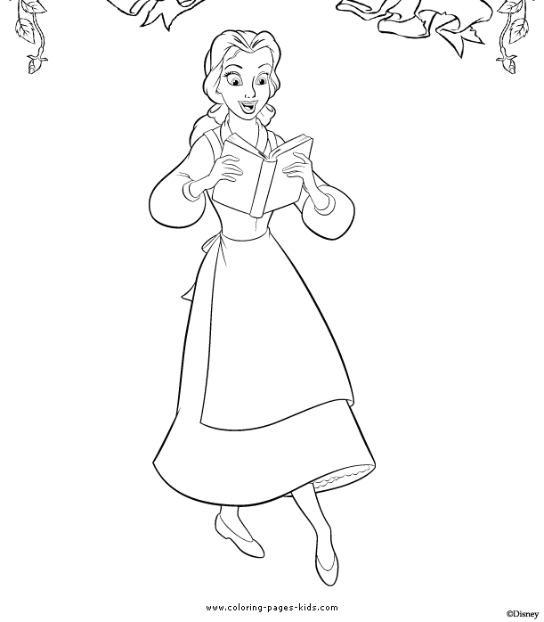 coloring pages disney princess belle. disney