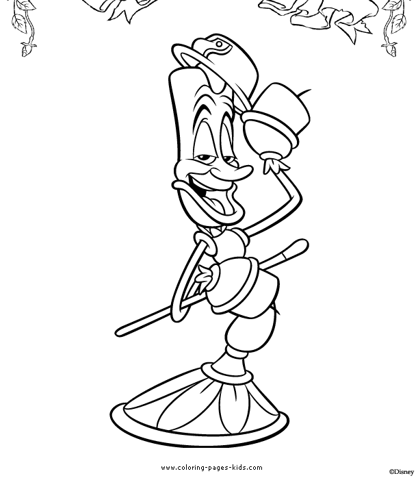 Lumiere, Beauty and the Beast color page, disney coloring pages, color plate, coloring sheet,printable coloring picture