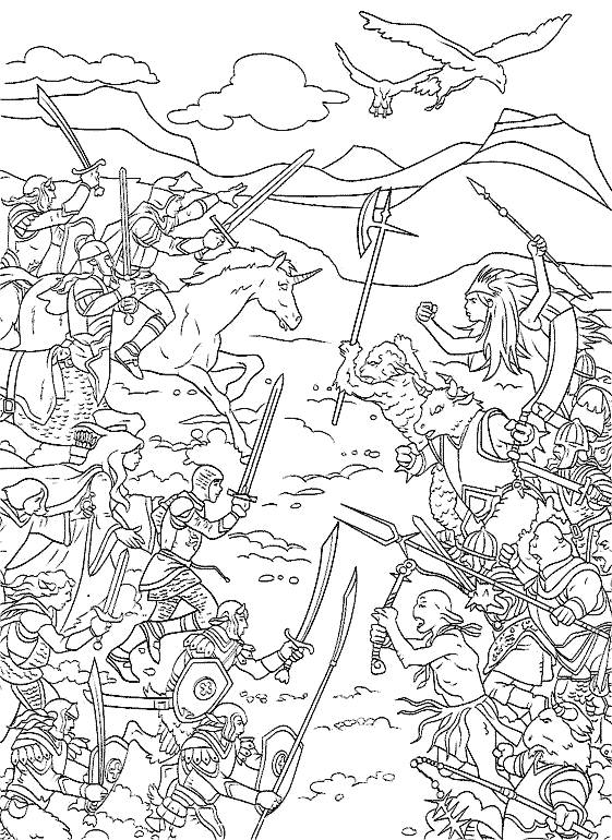 narnia characters coloring pages - photo #7