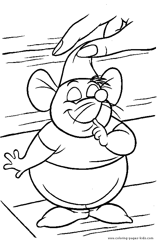 Gus the Mice, Cinderella color page.