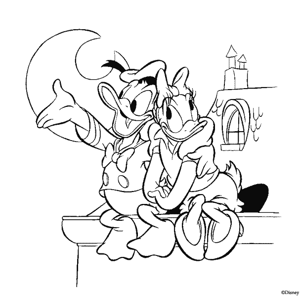 daisy duck donald duck coloring pages - photo #7