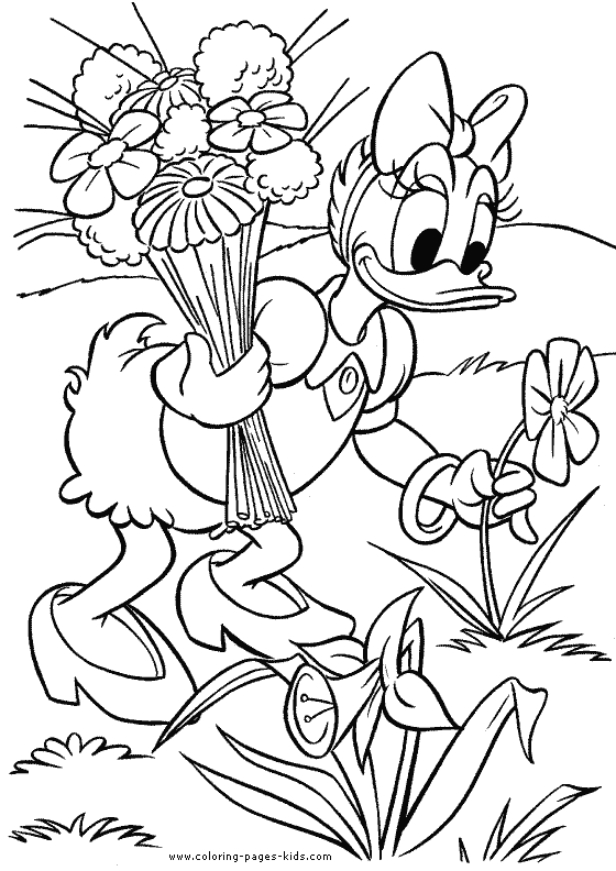daisy duck coloring pages for kids - photo #30