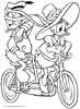 Donald and Daisy Duck coloring page for kids