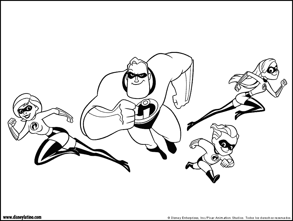 The Incredibles color page, disney coloring pages, color plate, coloring sheet,printable coloring picture