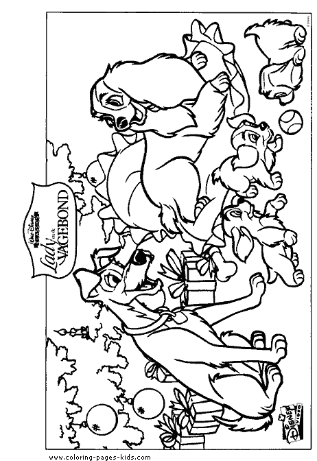 Lady and the Tramp coloring pages - Coloring pages for ...