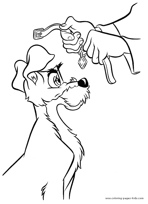lady and the tramp coloring pages online - photo #45