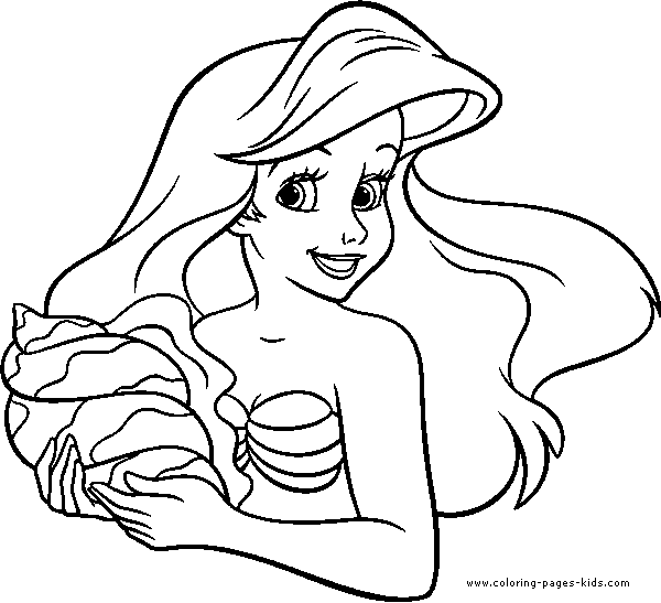 The Little Mermaid color page, disney coloring pages, color plate, coloring sheet,printable coloring picture