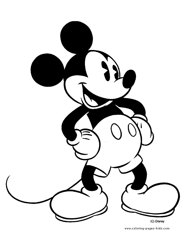 Coloring Pages Mouse. Mickey Mouse color page.
