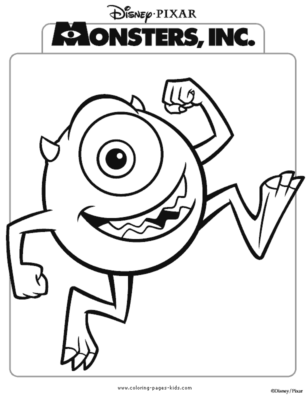 Monsters inc color page, disney coloring pages, color plate, coloring sheet,printable coloring picture