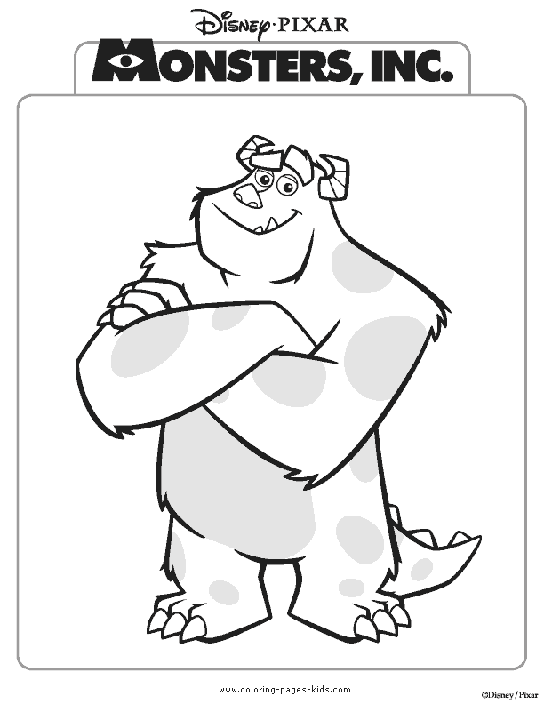 Monsters inc coloring pages - Coloring pages for kids - disney coloring