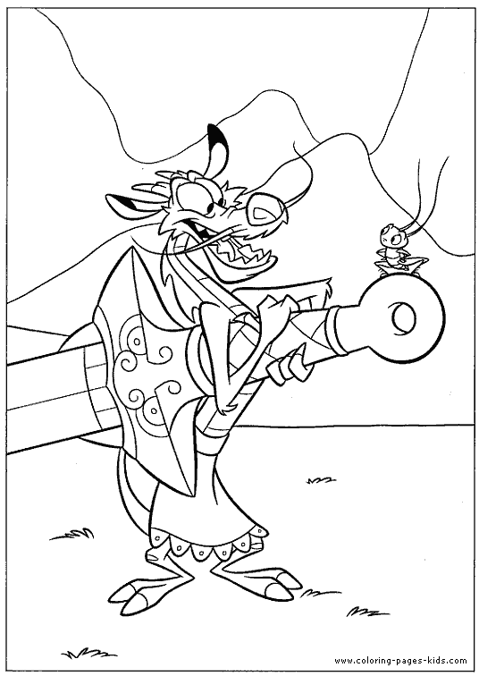 Mulan color page, disney coloring pages, color plate, coloring sheet,printable coloring picture