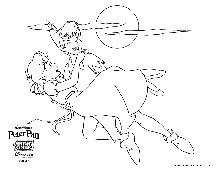 Peter Pan color page, disney coloring pages, color plate, coloring sheet,printable coloring picture