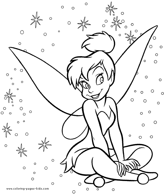 Tinkerbell Peter Pan color page, disney coloring pages, color plate, coloring sheet,printable coloring picture