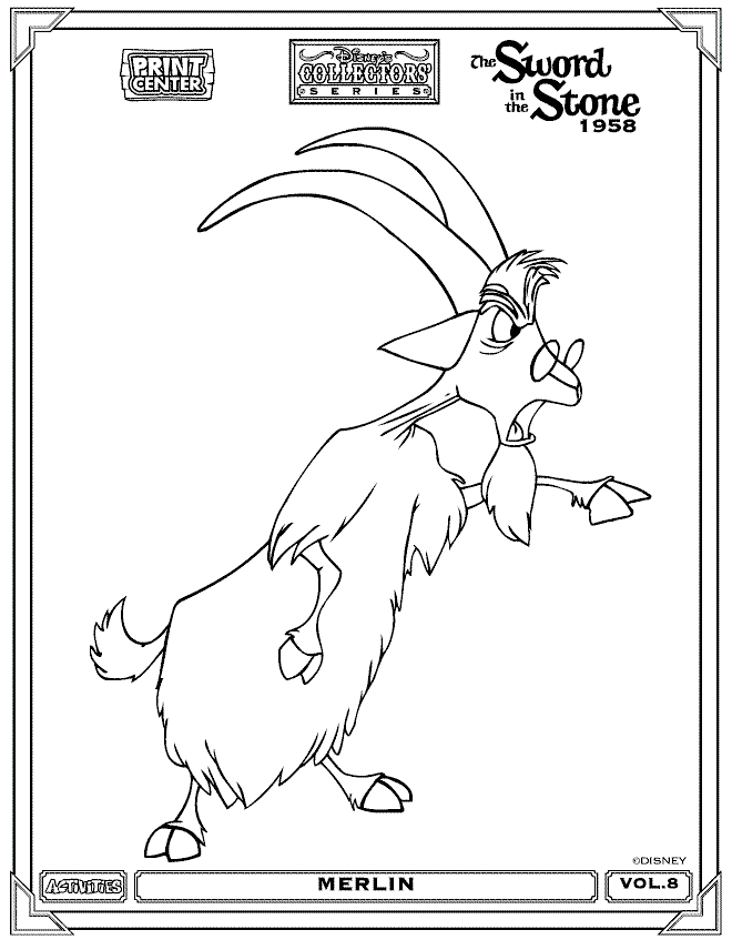 The Sword in the Stone color page, disney coloring pages, color plate, coloring sheet,printable coloring picture