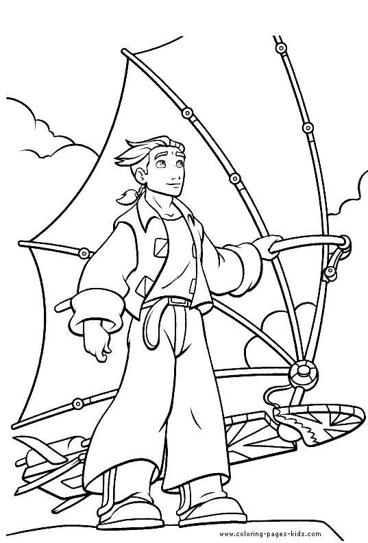 Treasure Planet color page, disney coloring pages, color plate, coloring sheet,printable coloring picture