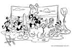 disney group, disney coloring page for kids