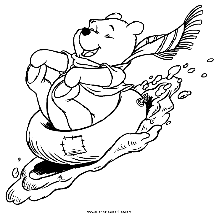 Winnie the Pooh color page, disney coloring pages, color plate, coloring sheet,printable coloring picture