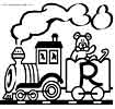 train letter alphabet coloring pages for kids