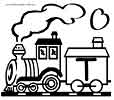 train letter alphabet coloring picture