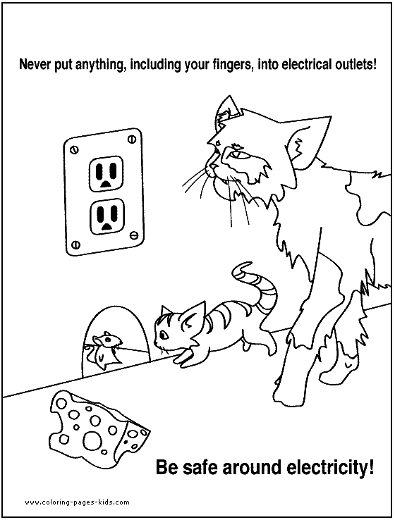safety coloring pages for kids - photo #42