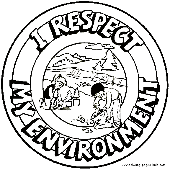 I respect my environment  Morale Lesson color page, education school coloring pages, color plate, coloring sheet,printable coloring picture