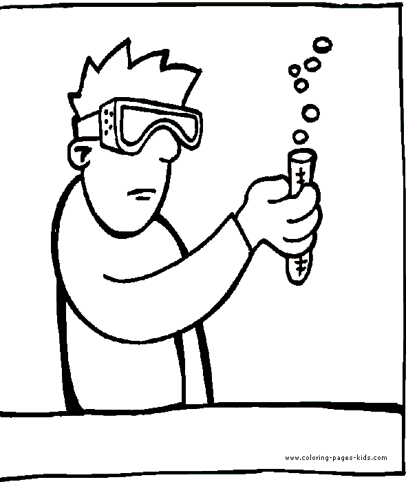 lab safety coloring pages and worksheets - photo #23