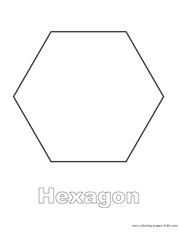 Hexagon color page