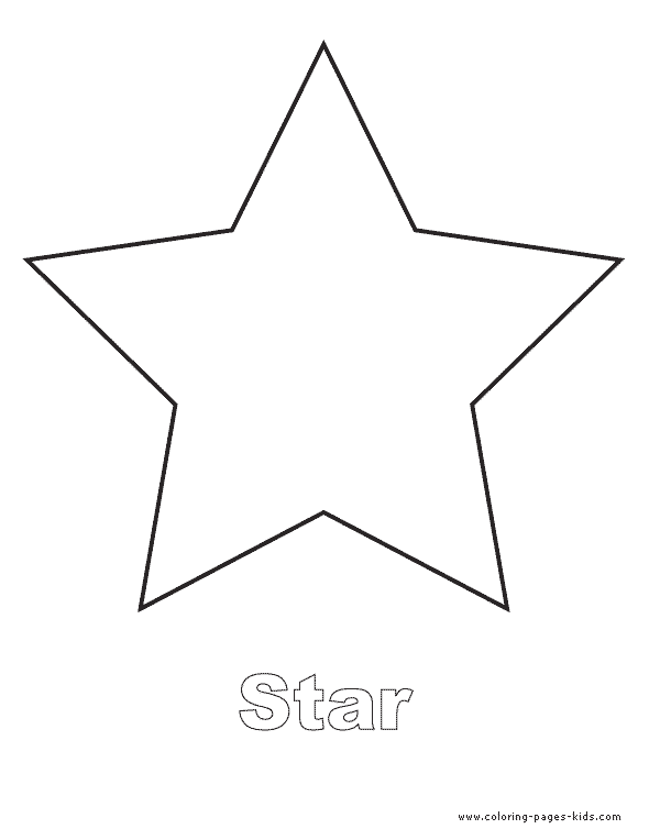 Star color page More free printable Shapes coloring pages and sheets can be