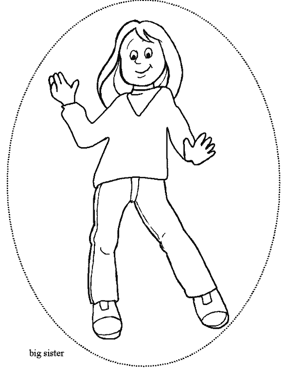 sister coloring pages for kids - photo #5
