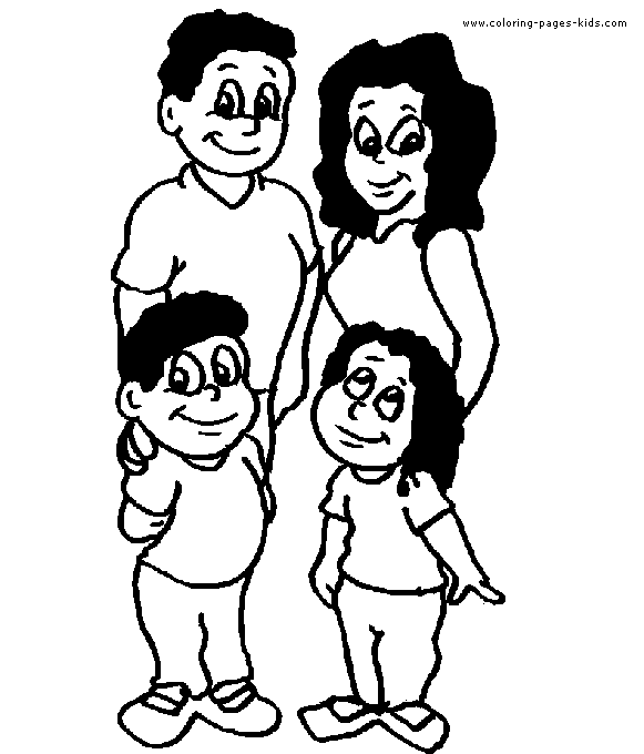 pages family for coloring pages - photo #43