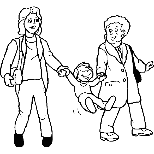 Mother, son and grandma Family color page, family people jobs coloring pages, color plate, coloring sheet,printable coloring picture
