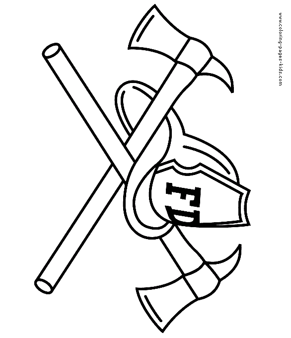 fireman coloring book pages - photo #22