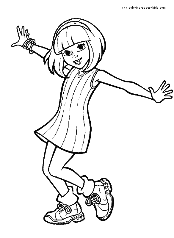 a girl coloring pages - photo #13