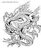 Chinese dragon coloring pages
