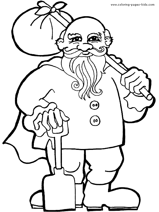 Dwarf color page fantasy medieval coloring pages, color plate, coloring sheet,printable coloring picture