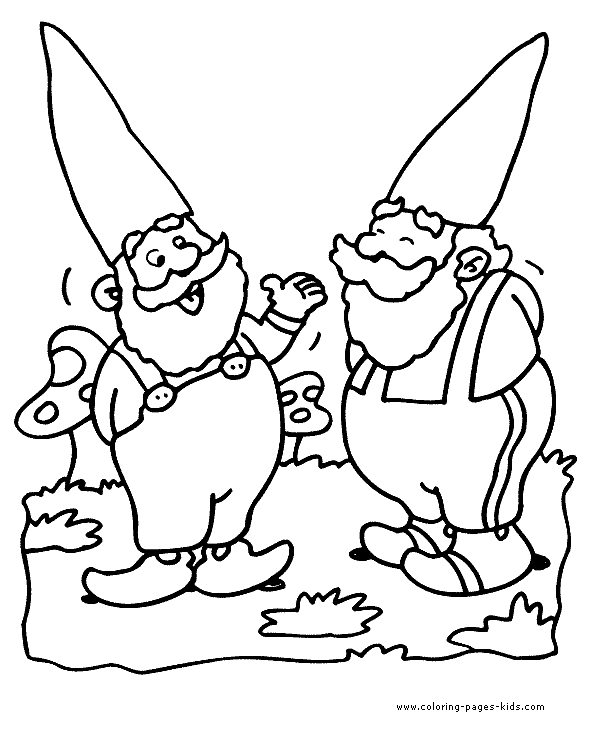 Garden Gnomes color page