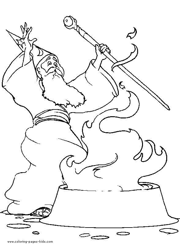 warlock wizard coloring pages - photo #23