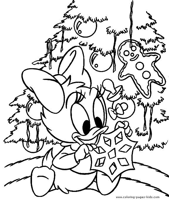 Disney Christmas coloring page
