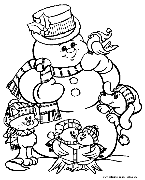 Frosty the Snowman coloring page  Christmas Coloring 