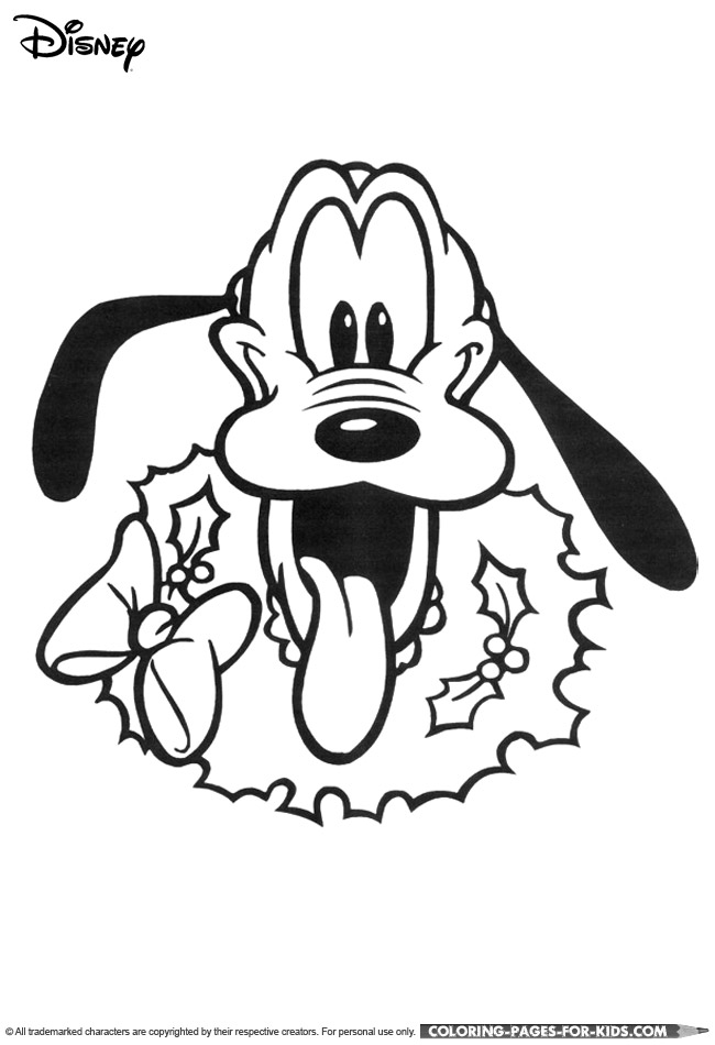 pluto christmas coloring pages - photo #5