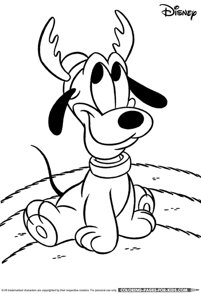 disney-christmas-coloring-book-page-pluto-reindeer-christmas