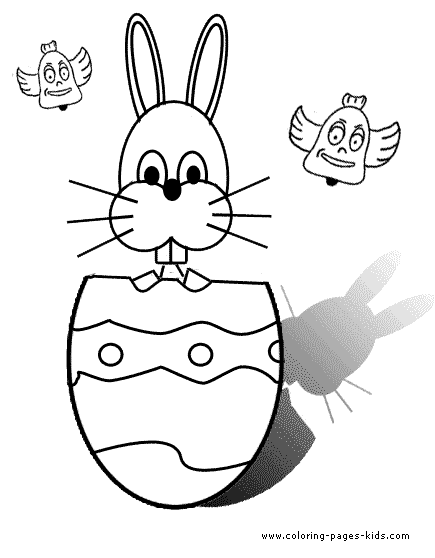 Easter Bunny coloring sheet to print