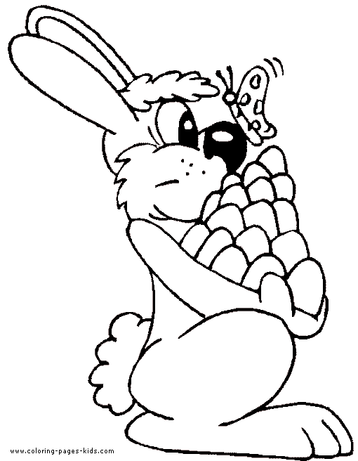 coloring pages of easter bunny and eggs. Easter Coloring pages